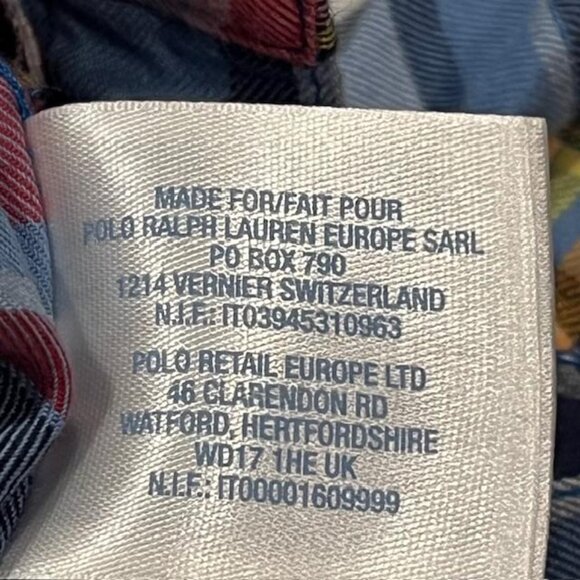 RALPH LAUREN Plaid Short-Sleeve Baby Boy Shirt Romper NWT Size 9M - Picture 9 of 10